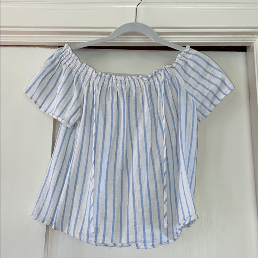 T.I.M.I.N.G off the shoulder top